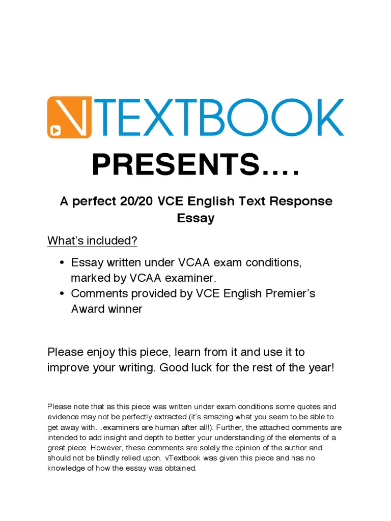 Ransom text response essays 03 image