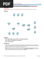 6.3.1.10 Packet Tracer - Exploring Internetworking Devices Instructions IG