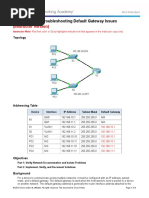 6.4.3.4 Packet Tracer - Troubleshooting Default Gateway Issues Instructions IG