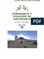 Etnografia y Folklore de Ancomarca
