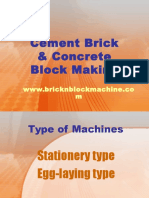 Cement Brick & Concrete Block Making