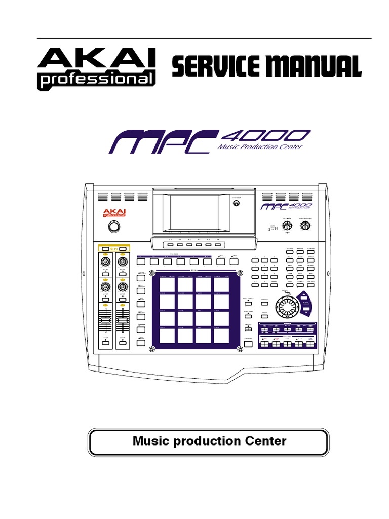 Akai MPC4000 LCD Blue on White display Plug & Play Easy Replacement -  Worldwide