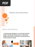Período Pré Operatório