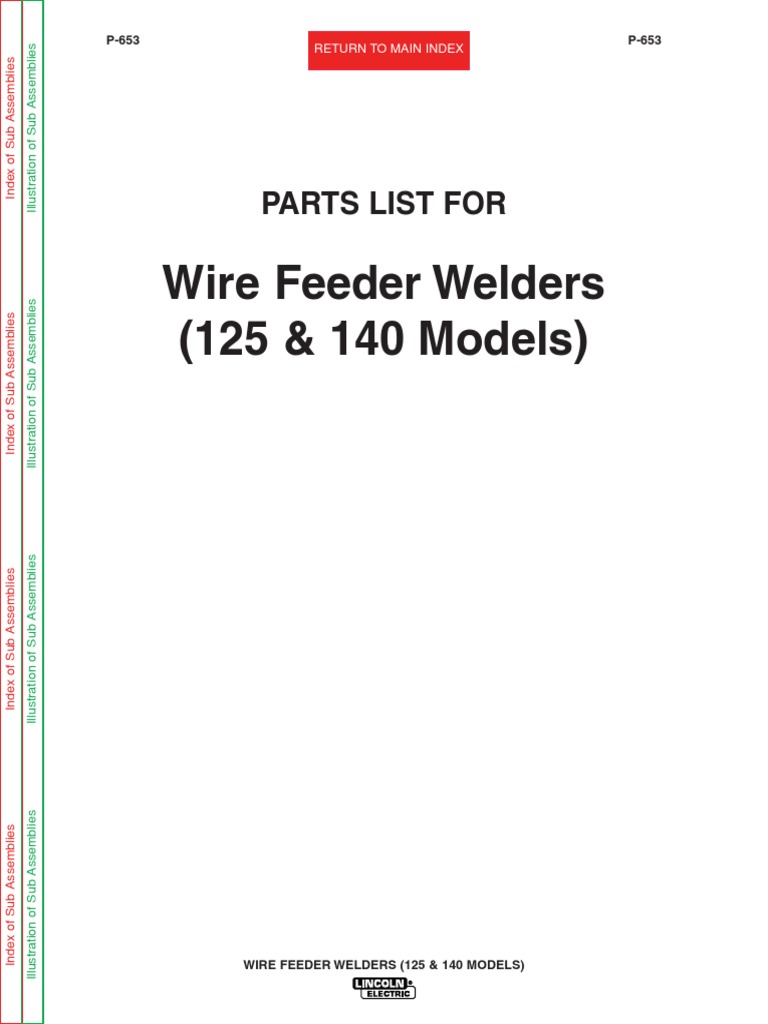 Lincoln Welder 125 Hd Parts