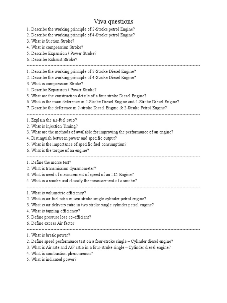Viva Questions | PDF