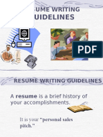 Resume Writing Guidelines