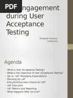 QA Engagement During User Acceptance Testing