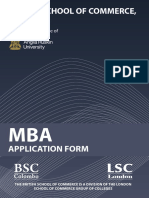 ARU MBA Application Form