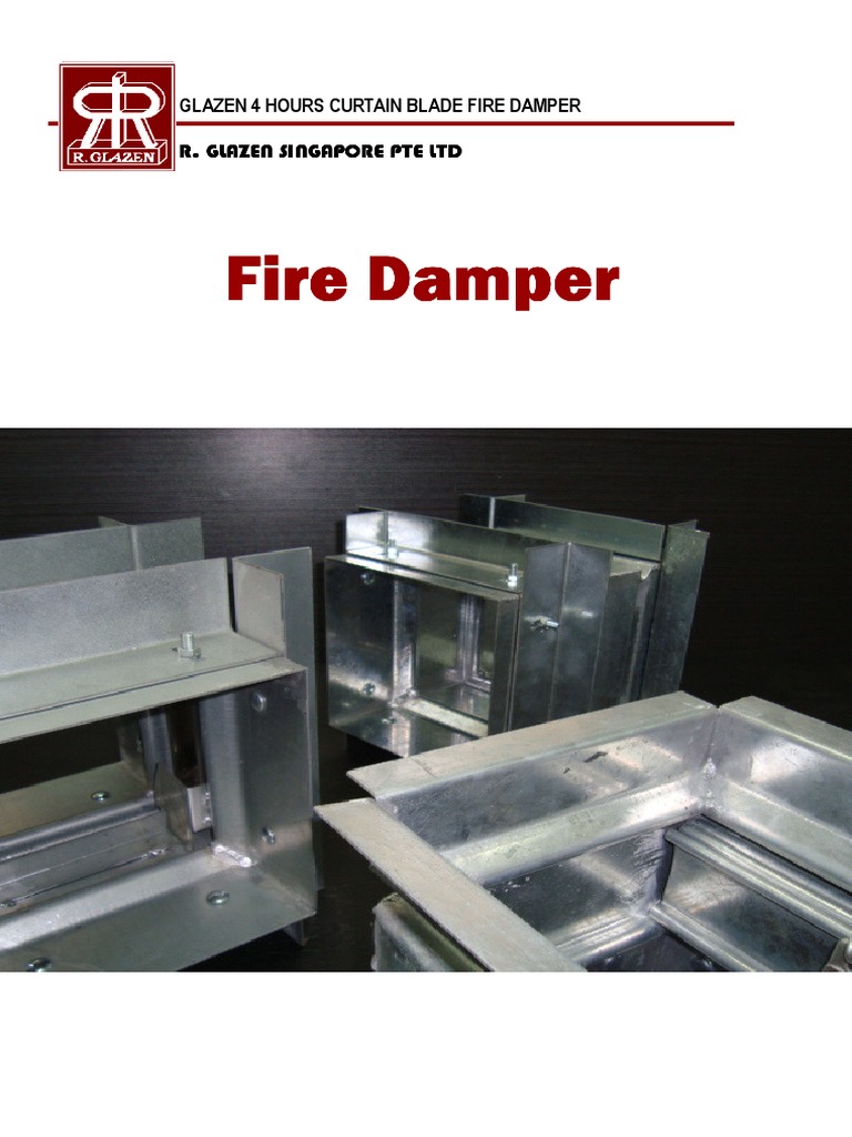 Fire Damper FD PDF Duct (Flow) Chimney