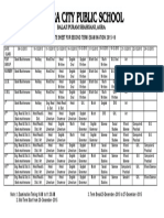 Tim45e Table Agra City SECOND TERM