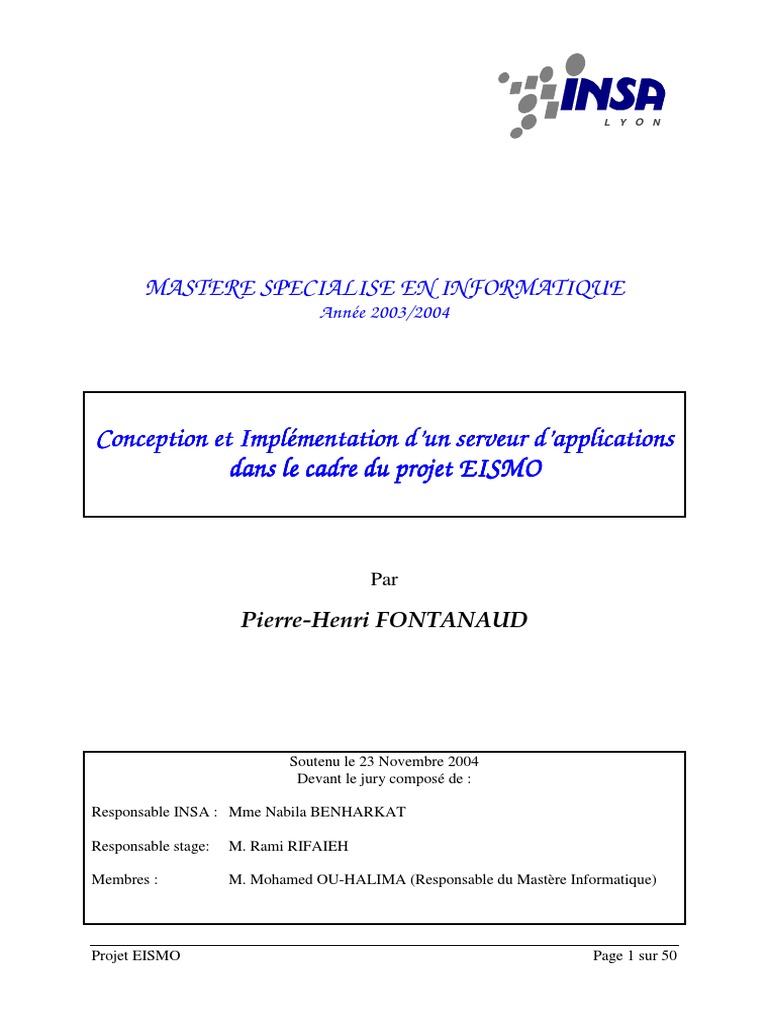 Projet fin d'etude  Enterprise JavaBeans  Serveur (Informatique