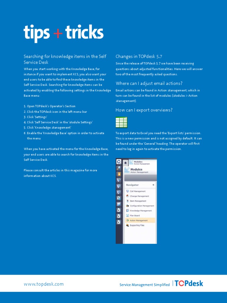 Tips and Tricks | PDF