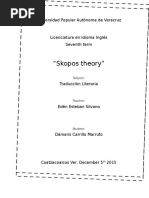 Skopos Theory Put Forward by Hans J