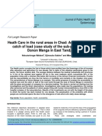 Heath Care in The Rural Areas in Chad: Accessibility and Catch of Load (Case Study of The Sub-Prefecture of Donon Manga in East Tandjilé)