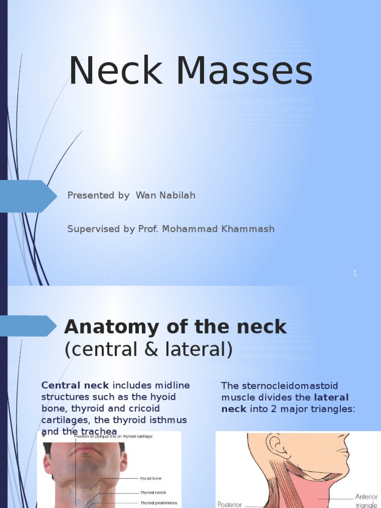 11 Part1.Neck Masses Human Anatomy Medicine