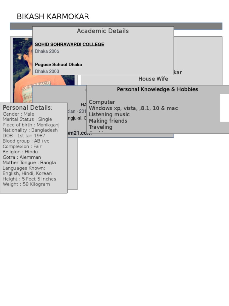 Bikash Karmokar: Profile & Contact Info | PDF