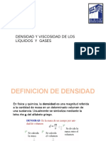 Densidad y Viscosidad de Los Líquidos y Gases 