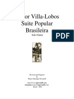 Heitor Villa-Lobos - Suite Popular Brasileira for Guitar [Score]