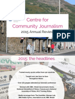 Centre For Community Journalism Annual Review 2015