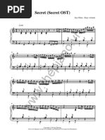 Secret (Secret OST) - Jay Chou (Piano 2 Hands)
