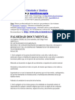 Falsedad de Documentos INVESTIGACION