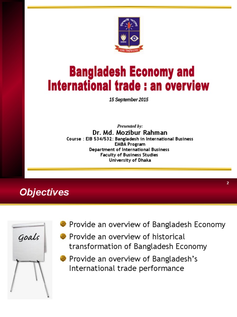 Bangladesh Economy and Trade Overview | PDF | Exports | Economic Growth