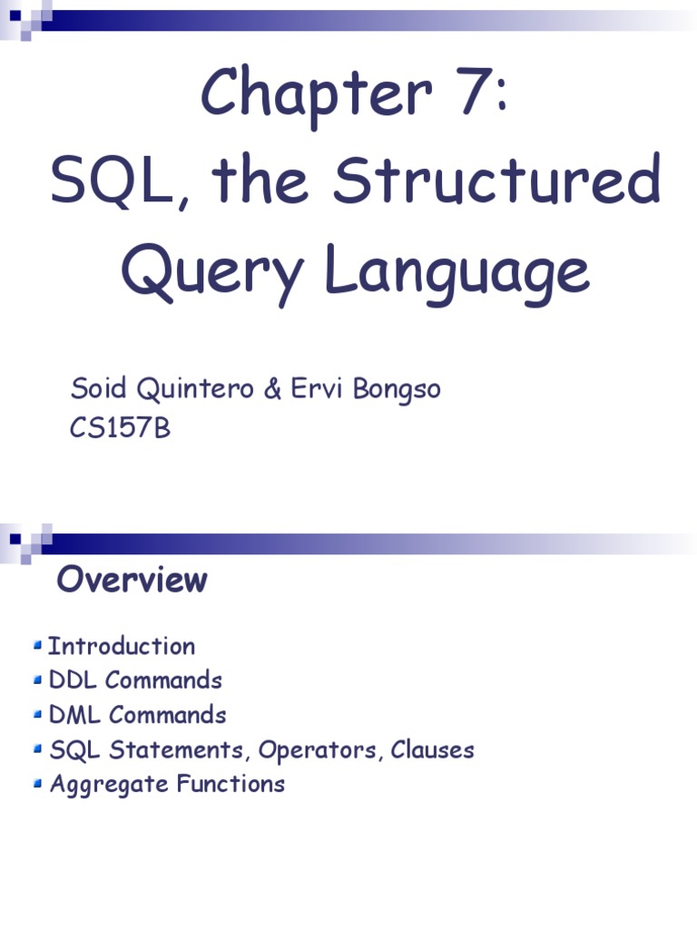 SQL Presentation-1.ppt | Sql | Table (Database)