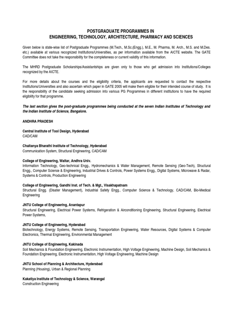 Pgprogrammes Technical India | PDF | Technology & Engineering