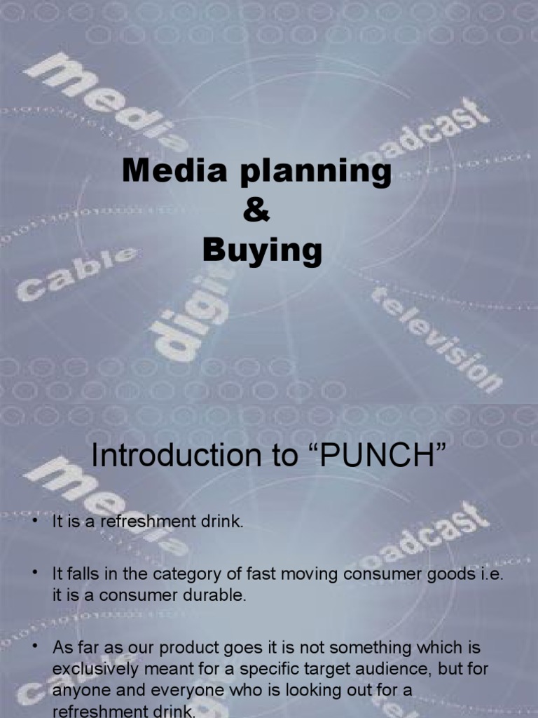 Media Planning & Buying PDF Social Institutions Social Science
