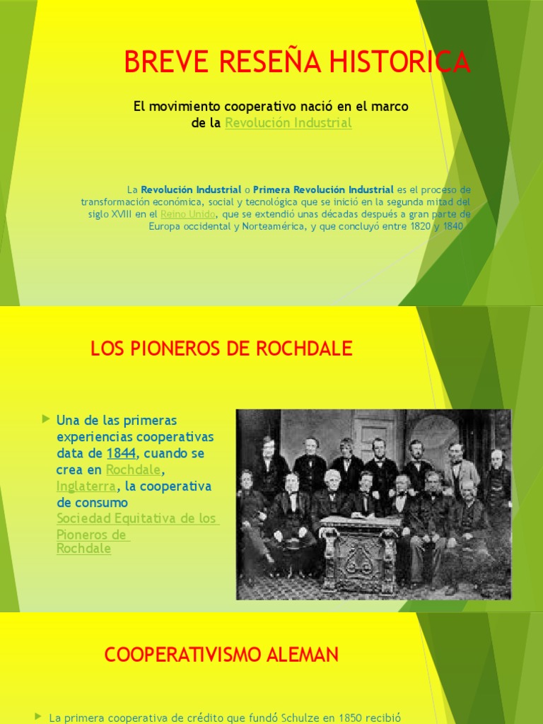 Pioneros del Cooperativismo en Rochdale | PDF | Cooperativa | Naciones ...