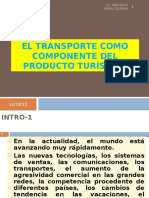 El Transporte Como Componente Del Producto Turístico