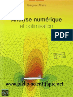 Analyse Numérique Et Optimisation - Une Introduction À La Modélisation Mathématique Et À La Simulation Numérique