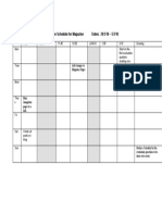 Production Schedule For Magazine Dates: 29/3/10 - 5/3/10