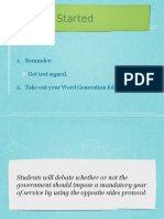 Getting Started: 1. Reminder: Get Test Signed. 2. Take Out Your Word Generation Folder