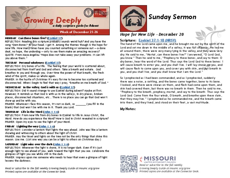Growing Deeply - Week of December 21 | PDF | Jesus | Religious Belief ...