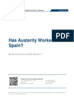 Has Austerity Worked in Spain?