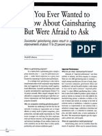 All You Ever Wanted To Know About Gainsharing But Were Afraid To Ask