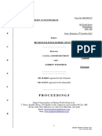 Proceedings: A in The County Court at Nottingham