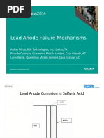 Lead Anode Failure Mechanisms