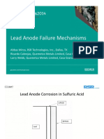 Lead Anode Failure Mechanisms