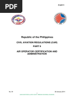 Republic of The Philippines: Civil Aviation Regulations (Car) Air Operator Certification and Administration