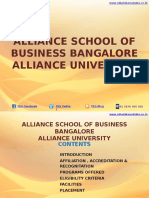 Alliance School of Business Bangalore – Alliance University