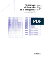 Fichas Santillana - Desarrollo Inteligencia 5 Primaria