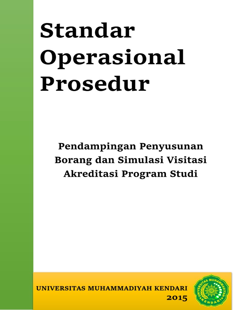 Sop Pendampingan Akreditasi Umk Pdf