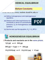 7.2 Equilibrium Constants