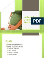 Antepartum & Postpartum Hemorrhage