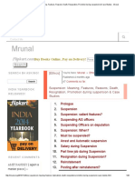 1311- [Ethics] Suspension_ Meaning, Features, Reasons; Death, Resignation, Promotion During Suspension & Case Studies - Mrunal