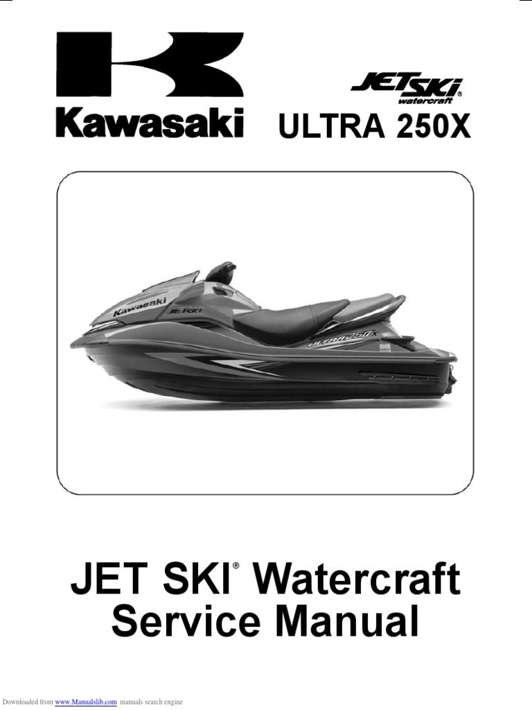 Kawasaki Ultra x Manual de Taller PDF   PDF   Screw   Exhaust Gas