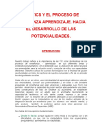 Las Tics y El Proceso de Enseñanza Aprendizaje. Hacia El Desarrollo de Las Potencialidades.