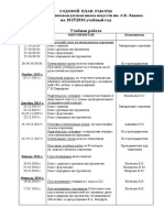 Годовой План Работы 2015-2016 Уч. Год